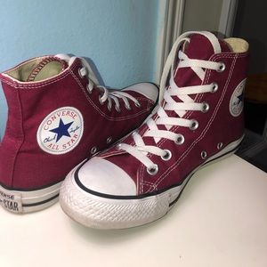 Maroon High Too Converse W7/M5